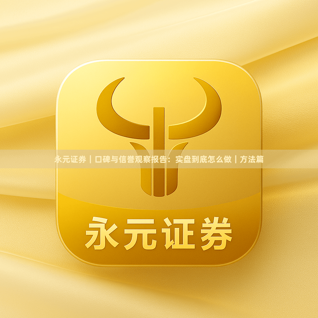 永元证券｜口碑与信誉观察报告：实盘到底怎么做｜方法篇